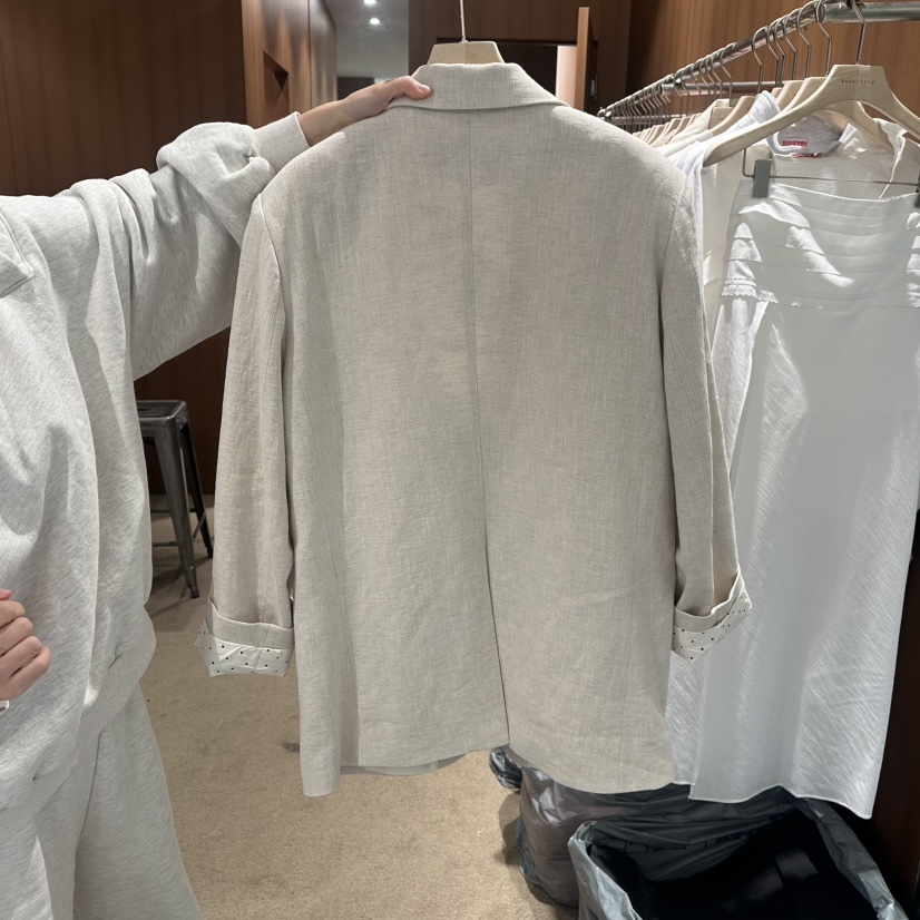 REPERTORY東大門實拍女裝新款26春夏熱賣真品人氣夾克亞麻REPERTORY夾克