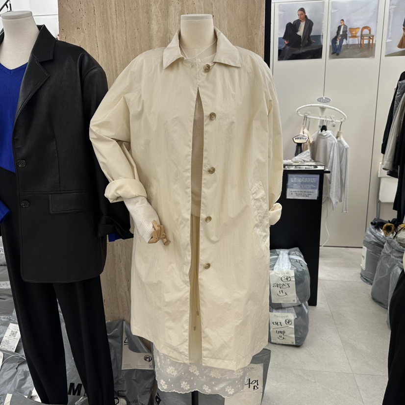 WRITTEN BY東大門實拍女士新品人氣休閑熱賣職業長款風衣WRITTEN BY長款風衣圖色1