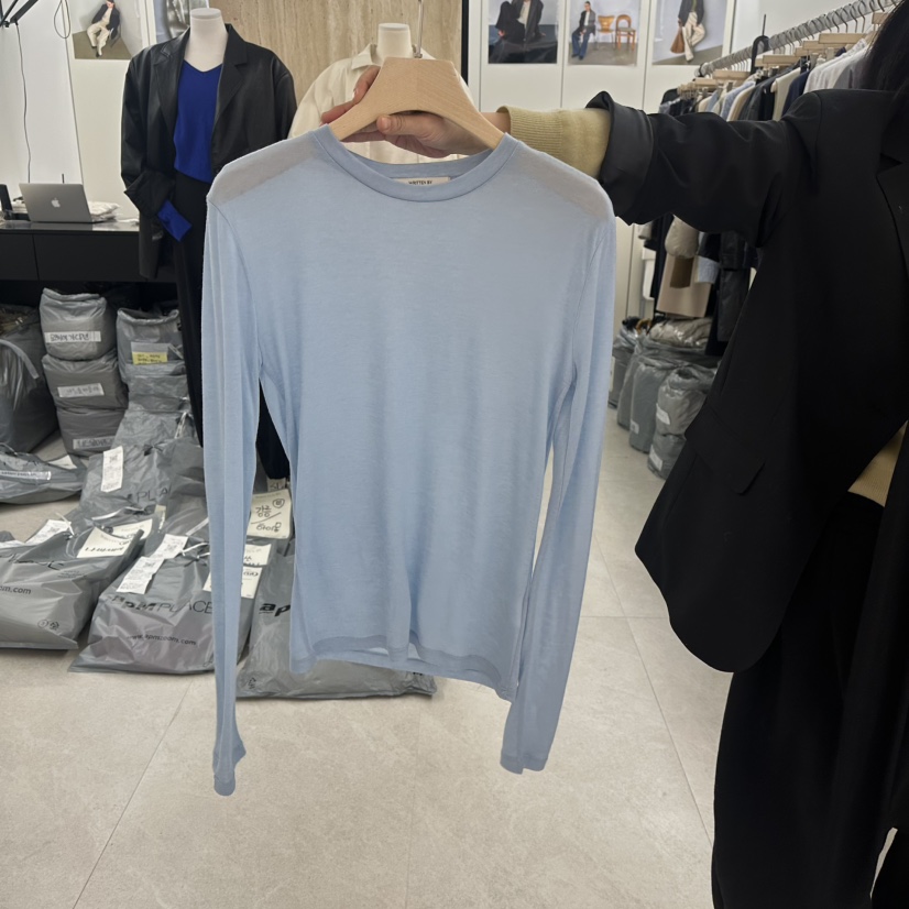 WRITTEN BY韓國直郵女裝新款時尚熱賣職業推薦長袖T恤羊絨WRITTEN BY長袖T恤圖色3