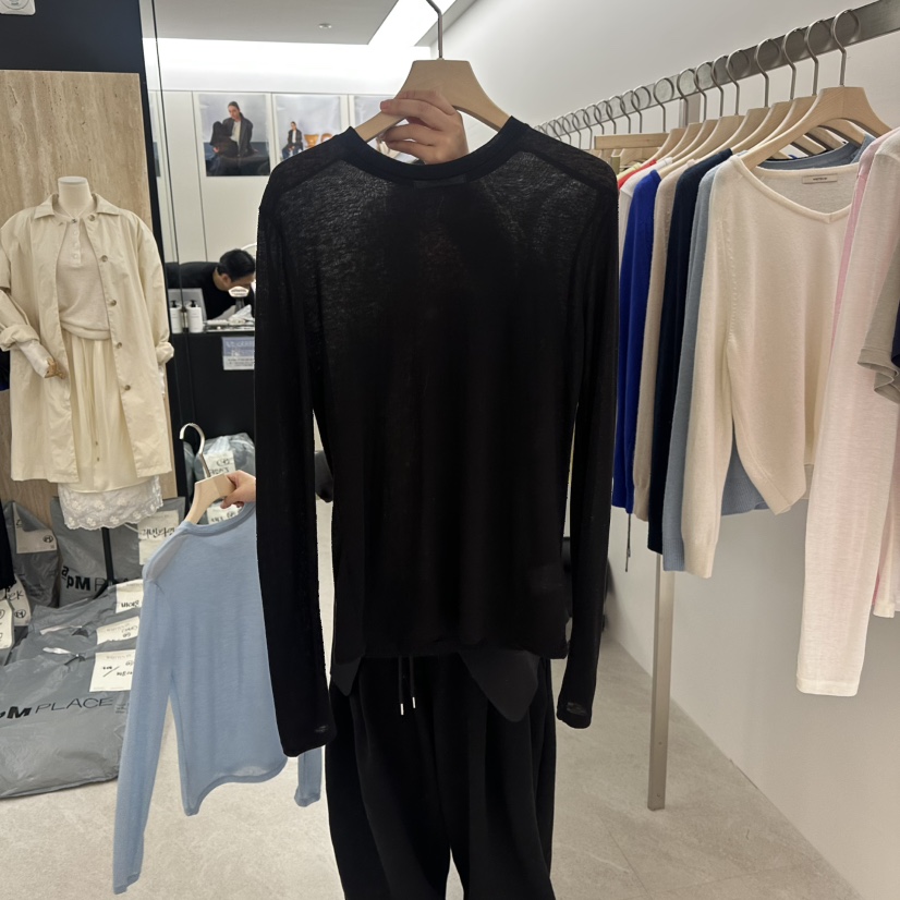 WRITTEN BY韓國直郵女裝新款時尚熱賣職業推薦長袖T恤羊絨WRITTEN BY長袖T恤圖色4