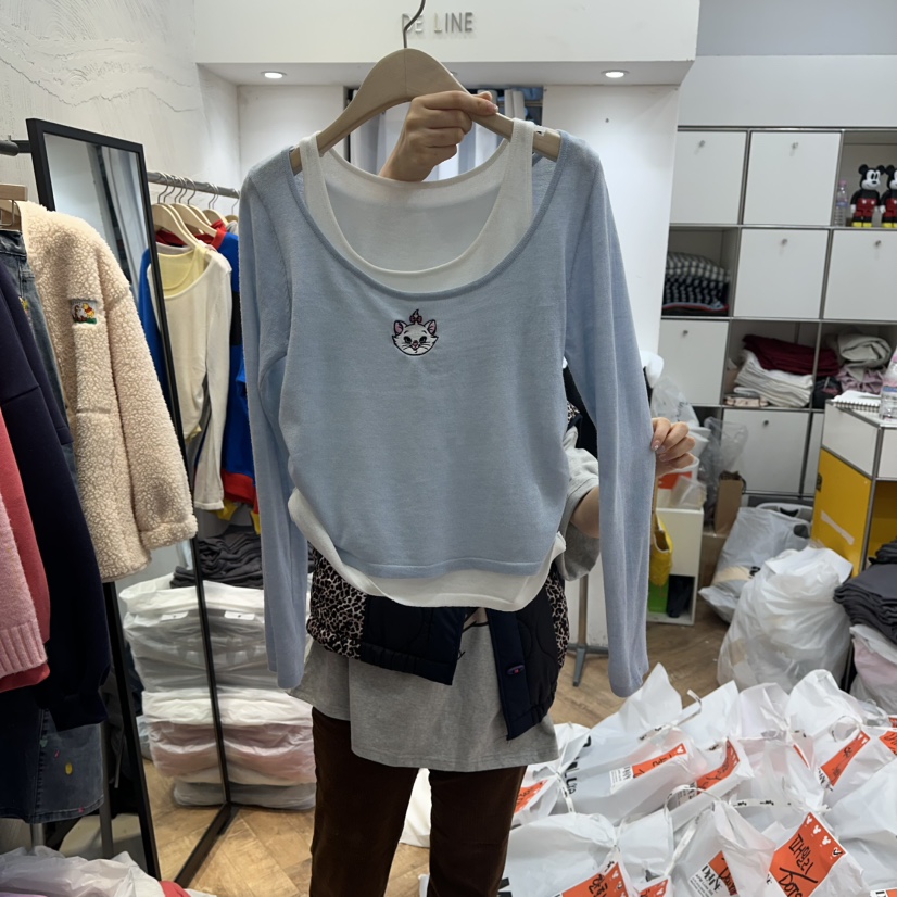 DE LINE韓國代購女士新品休閑26春夏人氣真品職業時尚套裝DE LINE套裝圖色1