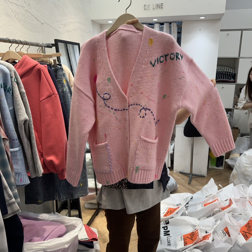 DE LINE東大門實拍女士新品真品人氣休閑熱賣針織衫手工DE LINE針織衫圖色3