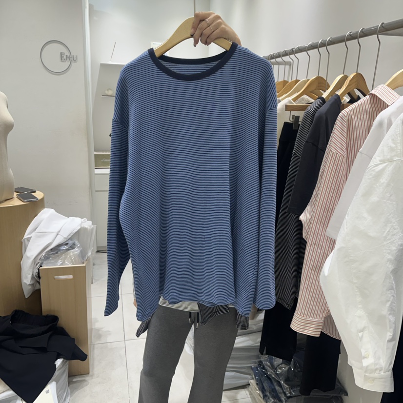 EN.U東大門代購女裝新款真品人氣26春夏職業推薦長袖T恤EN.U長袖T恤圖色1