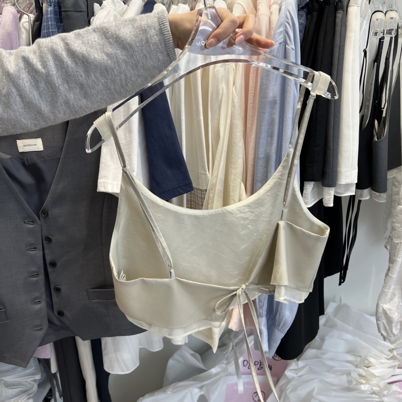 RIVEROOM韓國代購女士新款真品人氣26春夏時尚休閑吊帶背心RIVEROOM吊帶/背心