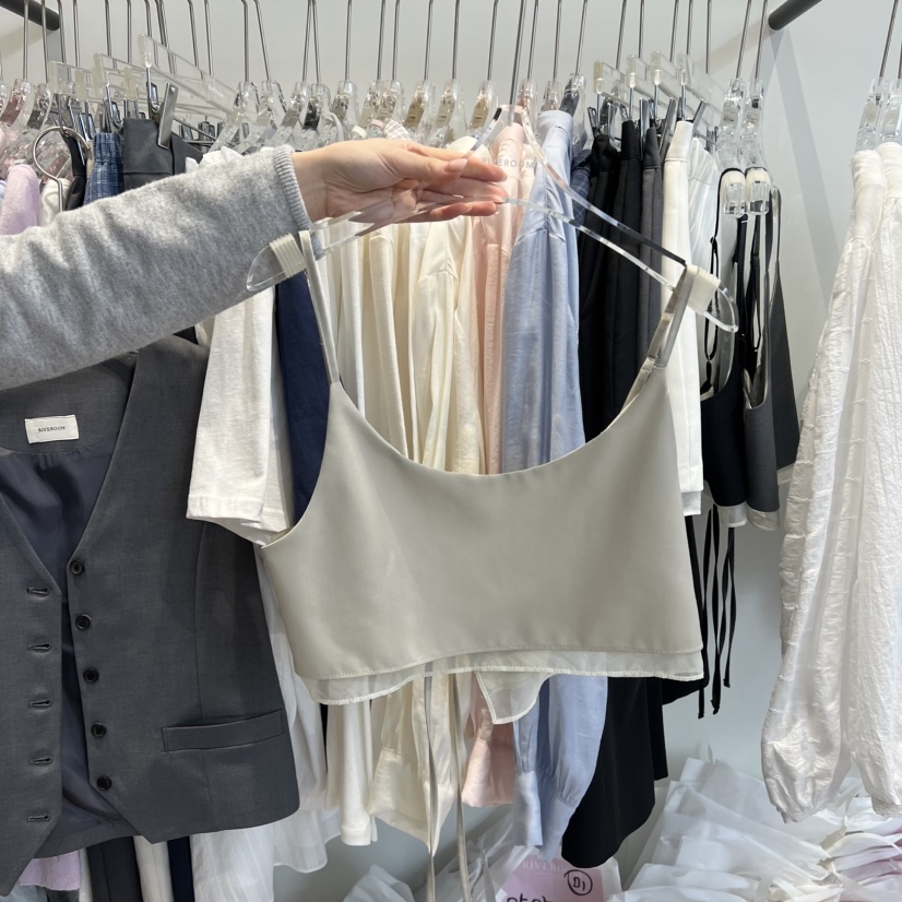 RIVEROOM韓國代購女士新款真品人氣26春夏時尚休閑吊帶背心RIVEROOM吊帶/背心圖色1