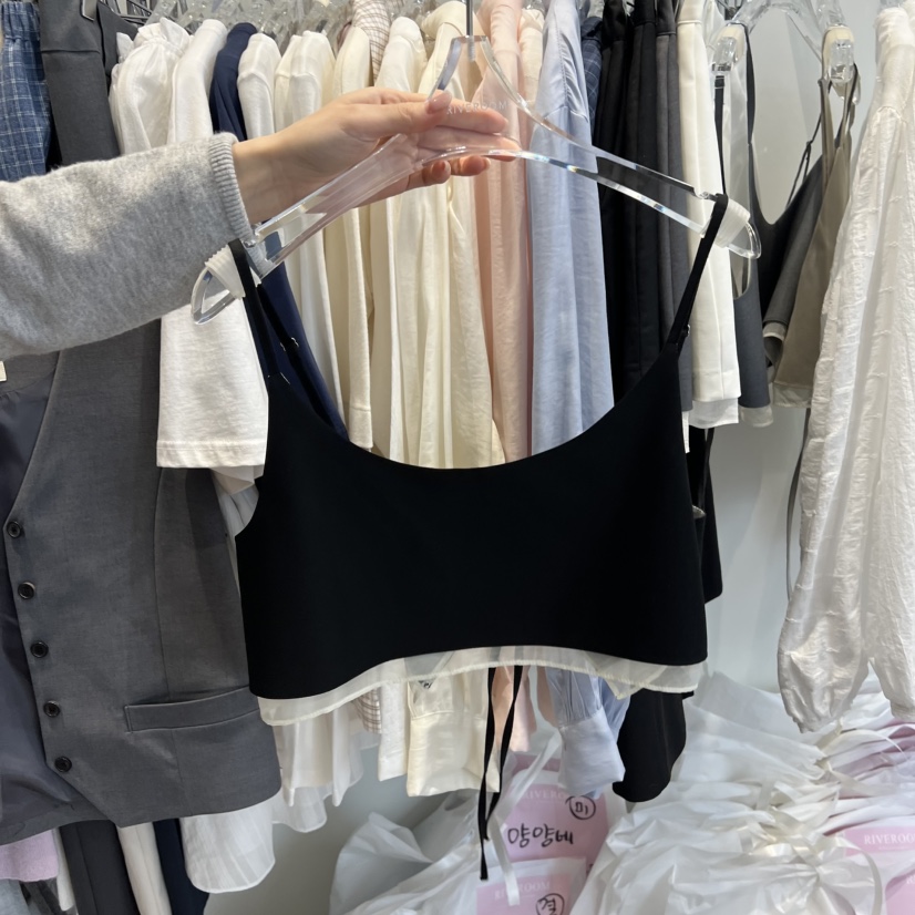 RIVEROOM韓國代購女士新款真品人氣26春夏時尚休閑吊帶背心RIVEROOM吊帶/背心圖色3