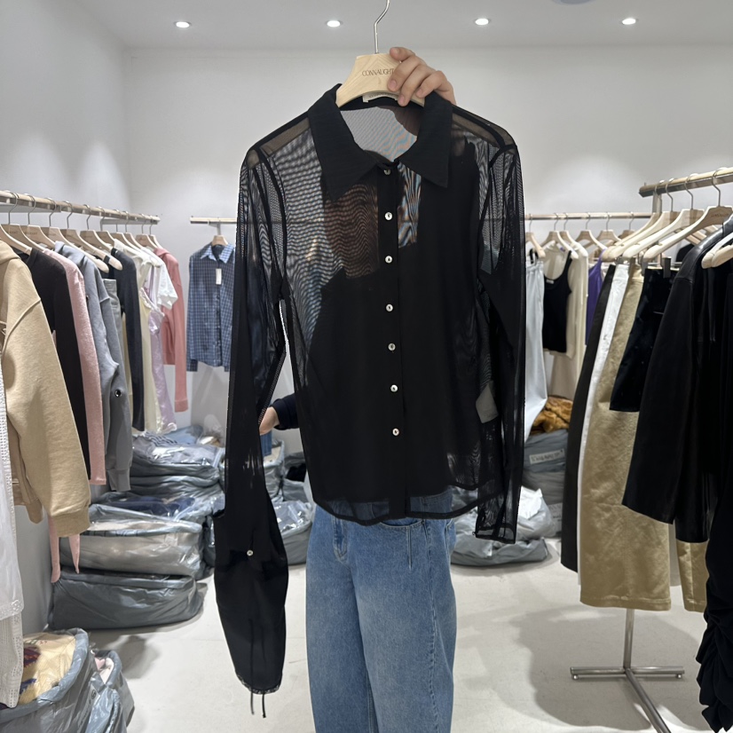 CONNAUGHT/DAILYJUD韓國代購女士新品職業襯衫蕾絲衫透視CONNAUGHT/DAILYJUD襯衫/蕾絲衫圖色2