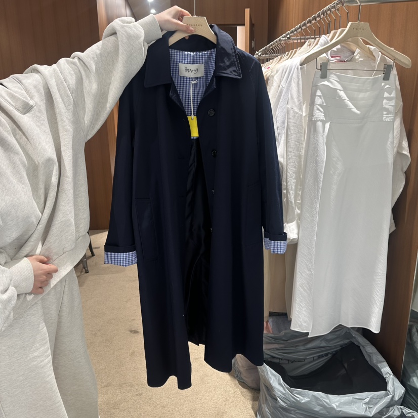 REPERTORY韓國直郵女士新品推薦熱賣職業真品時尚長款風衣REPERTORY長款風衣圖色2