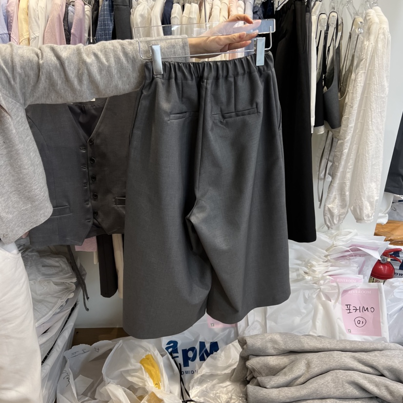 RIVEROOM東大門實拍女裝新品時尚人氣熱賣職業推薦休閑短褲RIVEROOM短褲