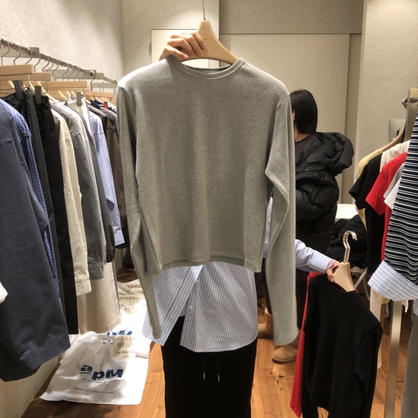 COMELY東大門直郵女裝新款職業推薦人氣真品時尚熱賣長袖T恤COMELY長袖T恤圖色2