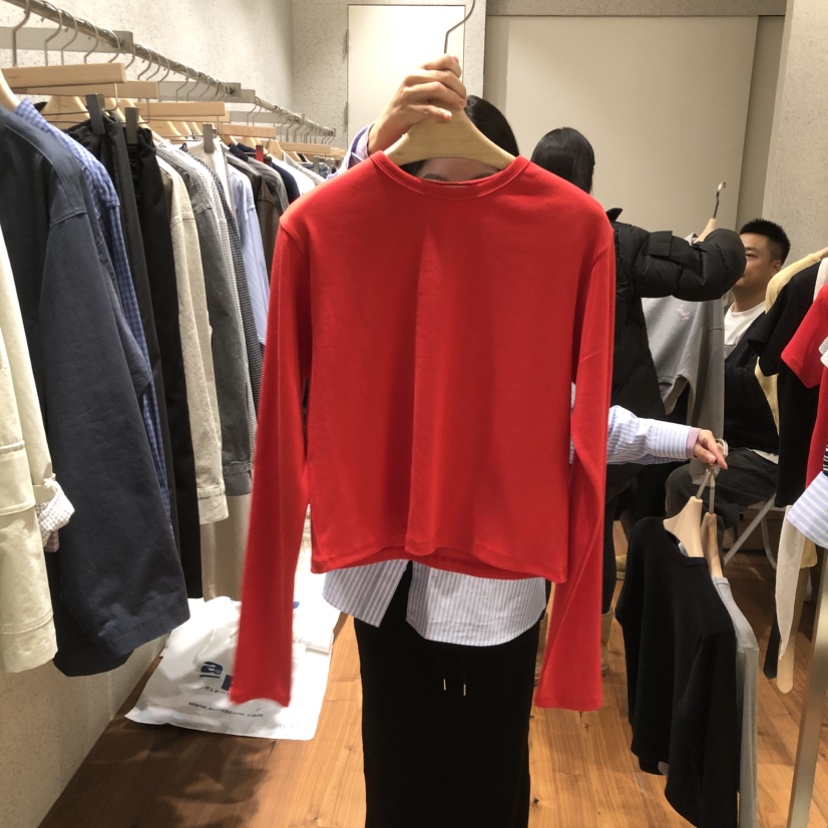 COMELY東大門直郵女裝新款職業推薦人氣真品時尚熱賣長袖T恤COMELY長袖T恤圖色3