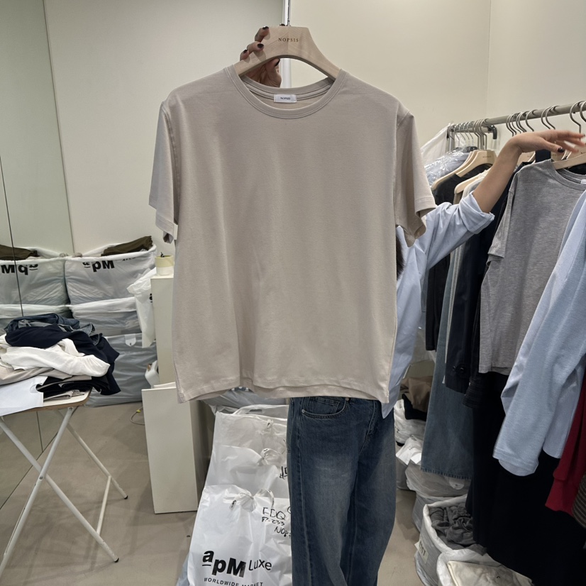 NOPSIS韓國代購女士新款休閑職業時尚26春夏人氣熱賣推薦T恤NOPSIST恤圖色2