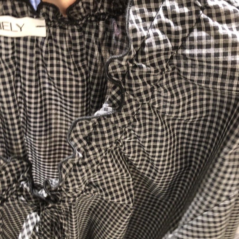 COMELY東大門直郵女士新款休閑人氣時尚熱賣襯衫蕾絲衫格紋COMELY襯衫/蕾絲衫