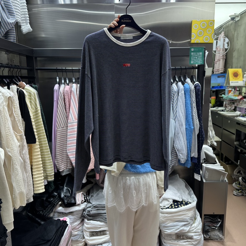 RUNWAY-런웨이韓國代購女裝新品時尚人氣休閑熱賣長袖T恤RUNWAY長袖T恤圖色3