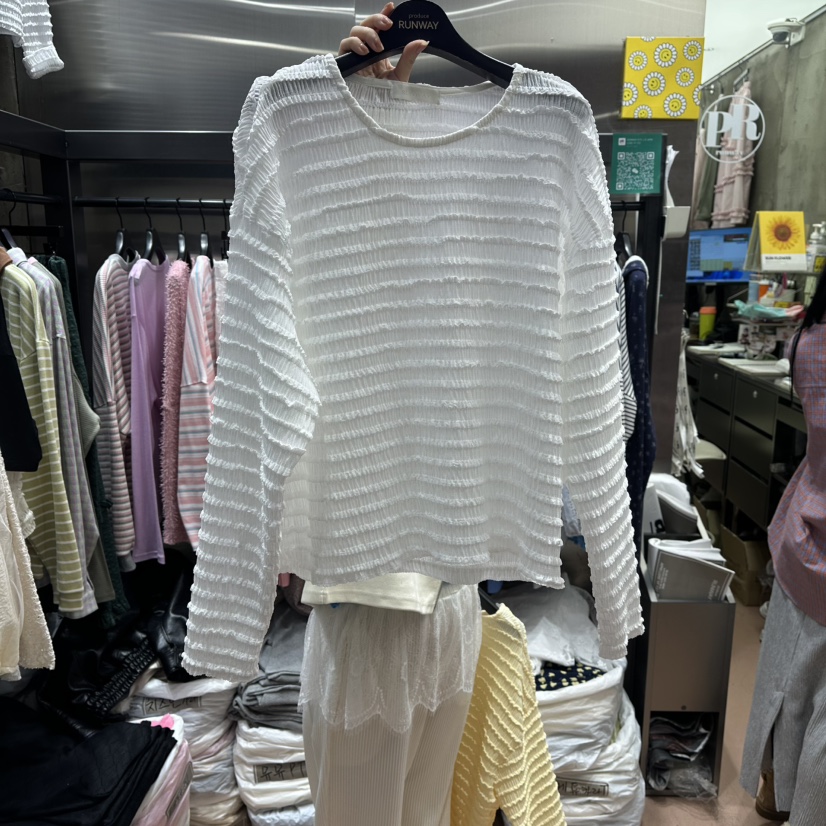 RUNWAY-런웨이韓國代購女士新品職業人氣推薦休閑長袖T恤RUNWAY長袖T恤圖色1