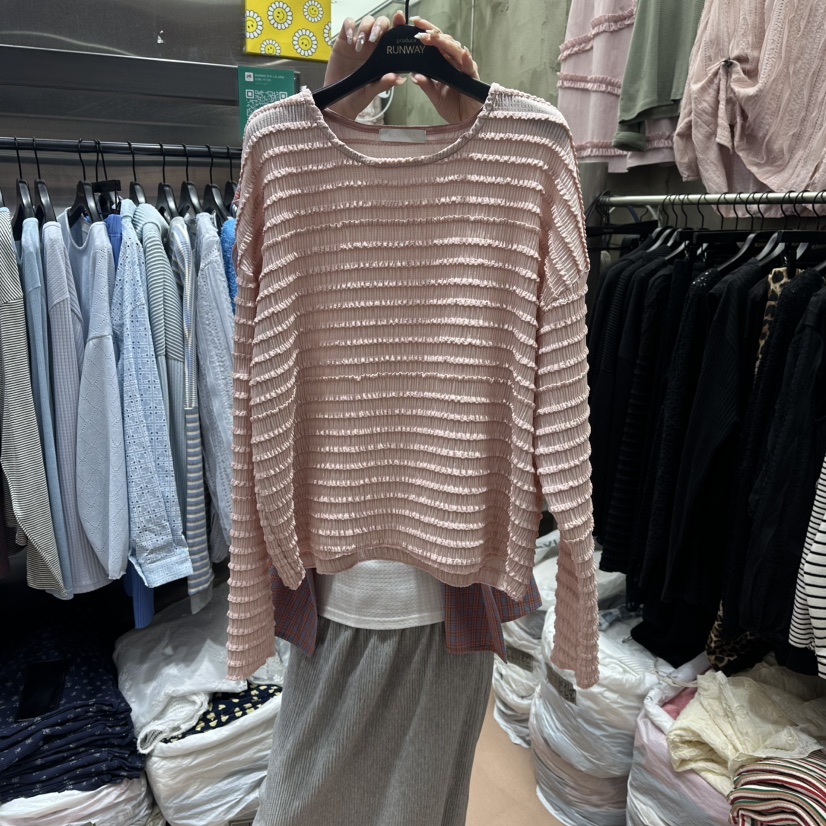 RUNWAY-런웨이韓國代購女士新品職業人氣推薦休閑長袖T恤RUNWAY長袖T恤圖色4