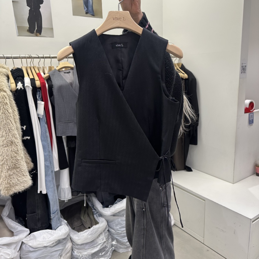 VIVEL韓國直郵女裝新品時尚真品推薦職業休閑26春夏熱賣馬甲VIVEL馬甲圖色2