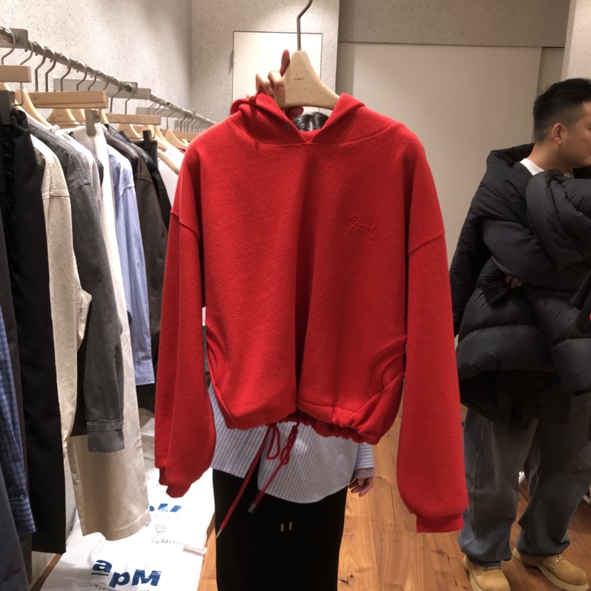 COMELY東大門實拍女裝新款休閑真品時尚衛衣華夫格連帽衫COMELY衛衣圖色3