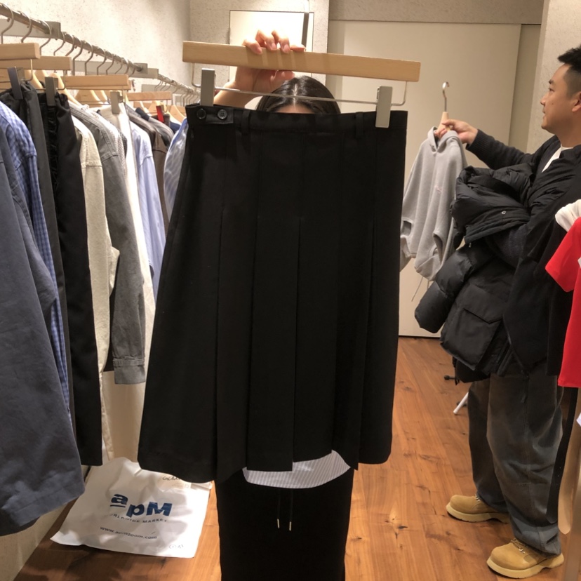 COMELY韓國代購女裝新款真品人氣推薦休閑半身裙中短裙褶裙COMELY半身裙/中短裙