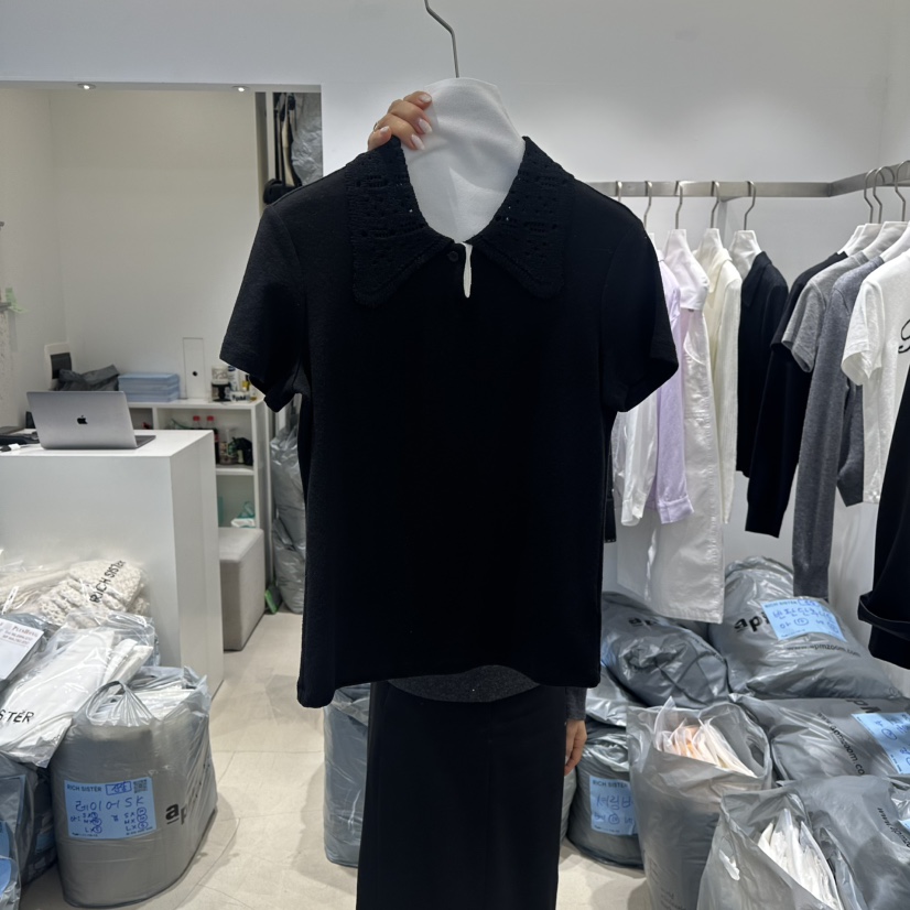 RICH SISTER韓國代購女士新款真品熱賣26春夏時尚人氣T恤RICH SISTERT恤圖色2