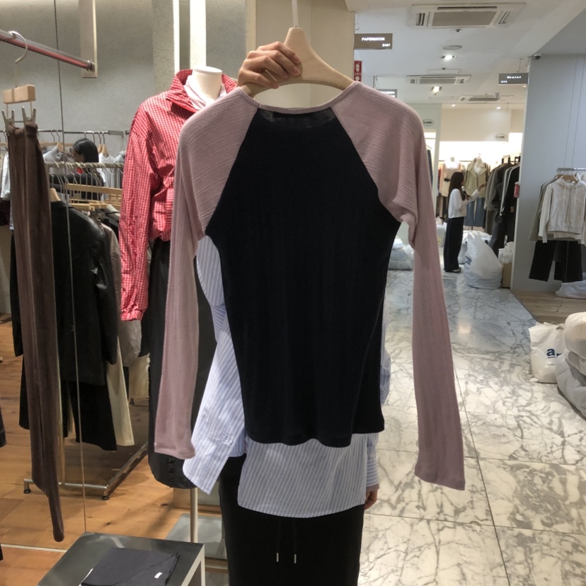 COMELY東大門直郵女裝新款真品職業26春夏熱賣時尚長袖T恤COMELY長袖T恤