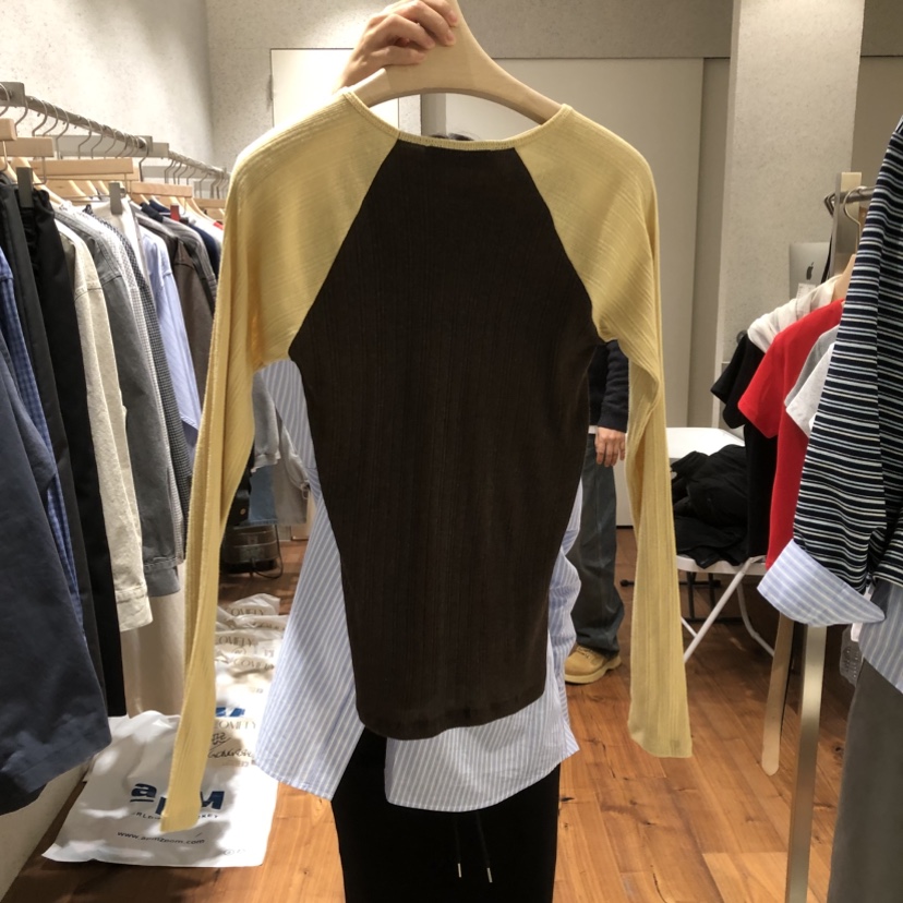 COMELY東大門直郵女裝新款真品職業26春夏熱賣時尚長袖T恤COMELY長袖T恤