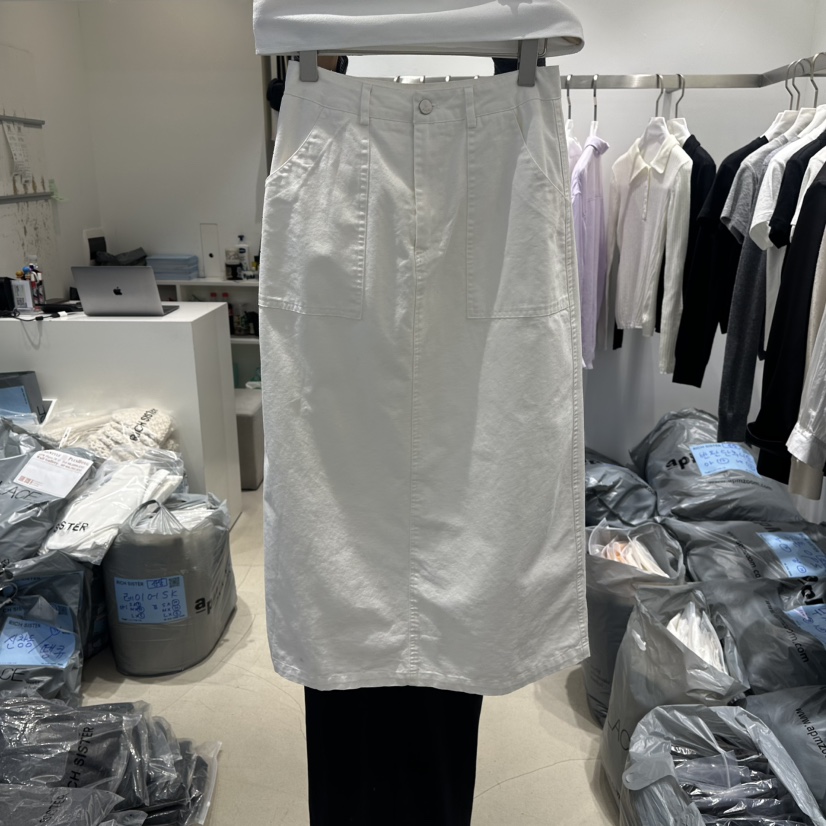 RICH SISTER韓國直郵女裝新品時尚26春夏職業熱賣長裙棉布RICH SISTER長裙圖色1