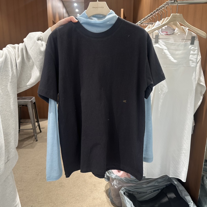 REPERTORY東大門實拍女士新款真品26春夏休閑T恤不含內搭REPERTORYT恤圖色2