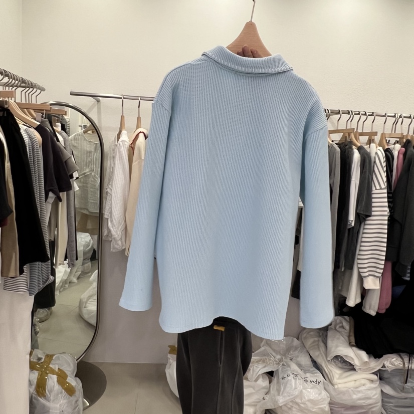 LELEN東大門代購女裝新品職業時尚熱賣休閑26春夏長袖T恤LELEN長袖T恤