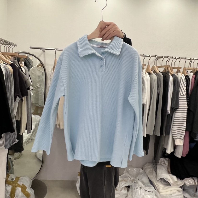 LELEN東大門代購女裝新品職業時尚熱賣休閑26春夏長袖T恤LELEN長袖T恤圖色1