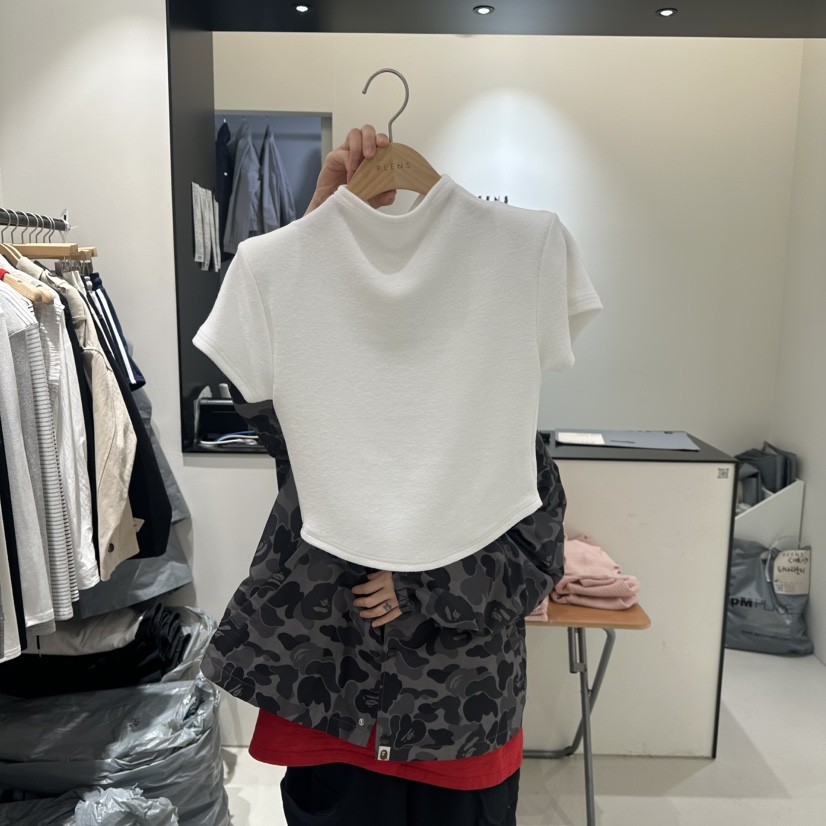 BEENS韓國代購女士新品職業時尚26春夏真品推薦熱賣人氣T恤BEENST恤圖色1