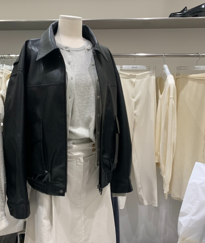 WOOD SAGE東大門實拍女士新品時尚人氣休閑推薦熱賣皮衣WOOD SAGE皮衣圖色2