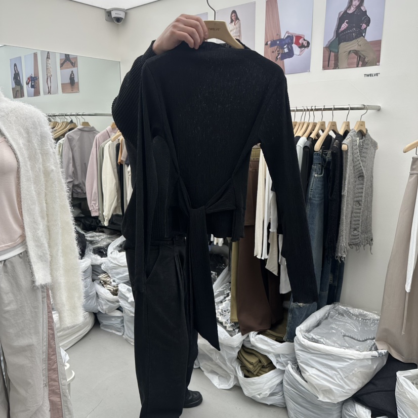 TWELVE韓國代購女士新款推薦26春夏真品職業時尚人氣長袖T恤TWELVE長袖T恤圖色2