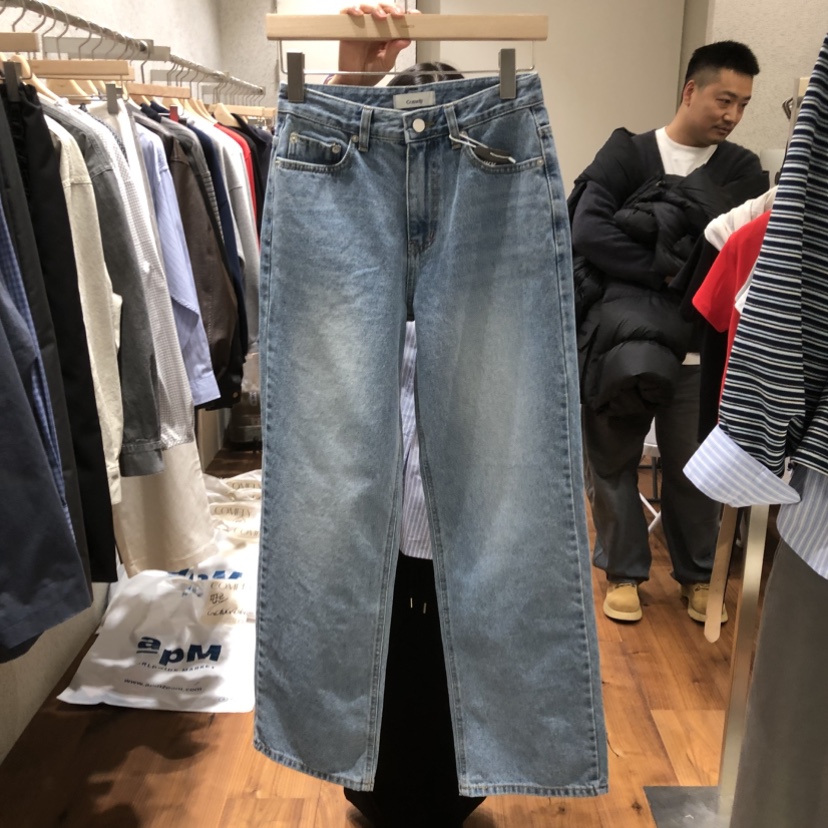 COMELY東大門代購女裝新款推薦熱賣26春夏真品休閑牛仔褲COMELY牛仔褲圖色1