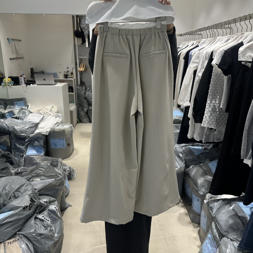 RICH SISTER韓國代購女士新品時尚推薦26春夏休閑褲褶皺RICH SISTER休閑褲