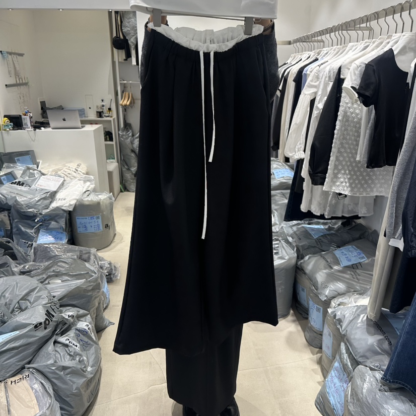 RICH SISTER韓國代購女士新品時尚推薦26春夏休閑褲褶皺RICH SISTER休閑褲圖色2