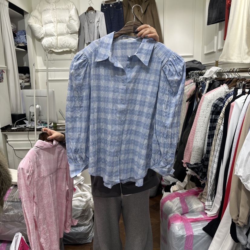 J.RITZY東大門實拍女士新款人氣26春夏真品時尚襯衫蕾絲衫J.RITZY襯衫/蕾絲衫圖色2