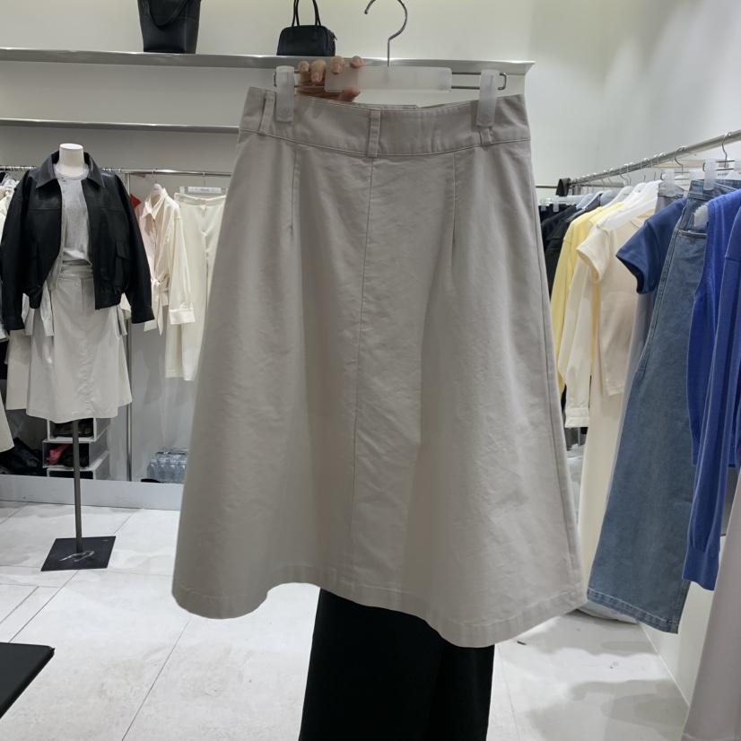 WOOD SAGE東大門代購女士新品真品26春夏半身裙中短裙紐扣WOOD SAGE半身裙/中短裙