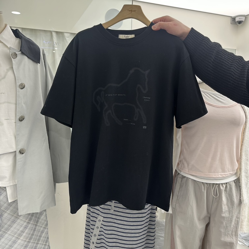 TWELVE東大門實拍女士新款推薦真品職業休閑熱賣26春夏T恤TWELVET恤圖色1