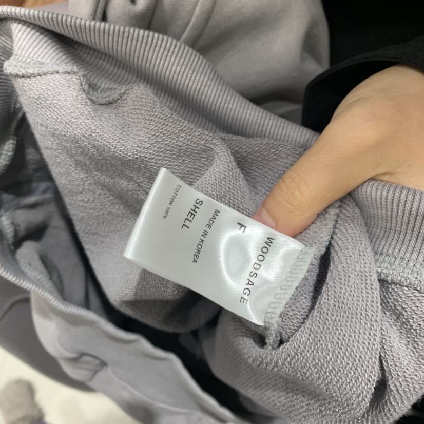 WOOD SAGE韓國代購女士新品時尚休閑26春夏推薦衛衣拉鏈WOOD SAGE衛衣