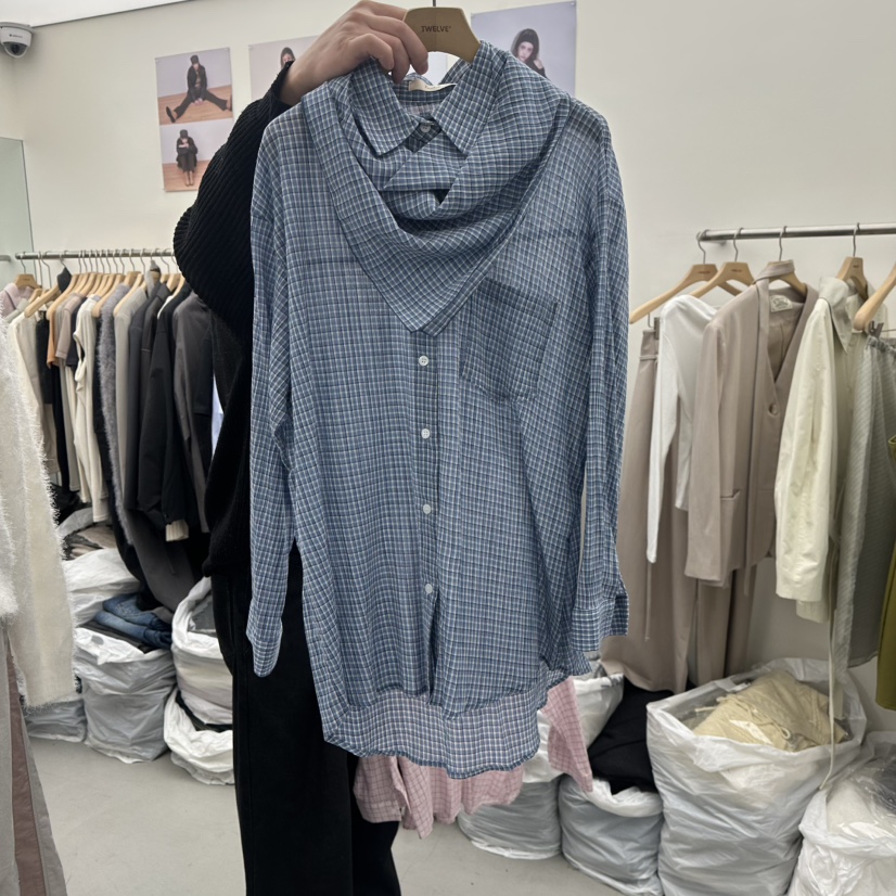 TWELVE東大門實拍女裝新品真品熱賣26春夏襯衫蕾絲衫不含內搭TWELVE襯衫/蕾絲衫圖色2