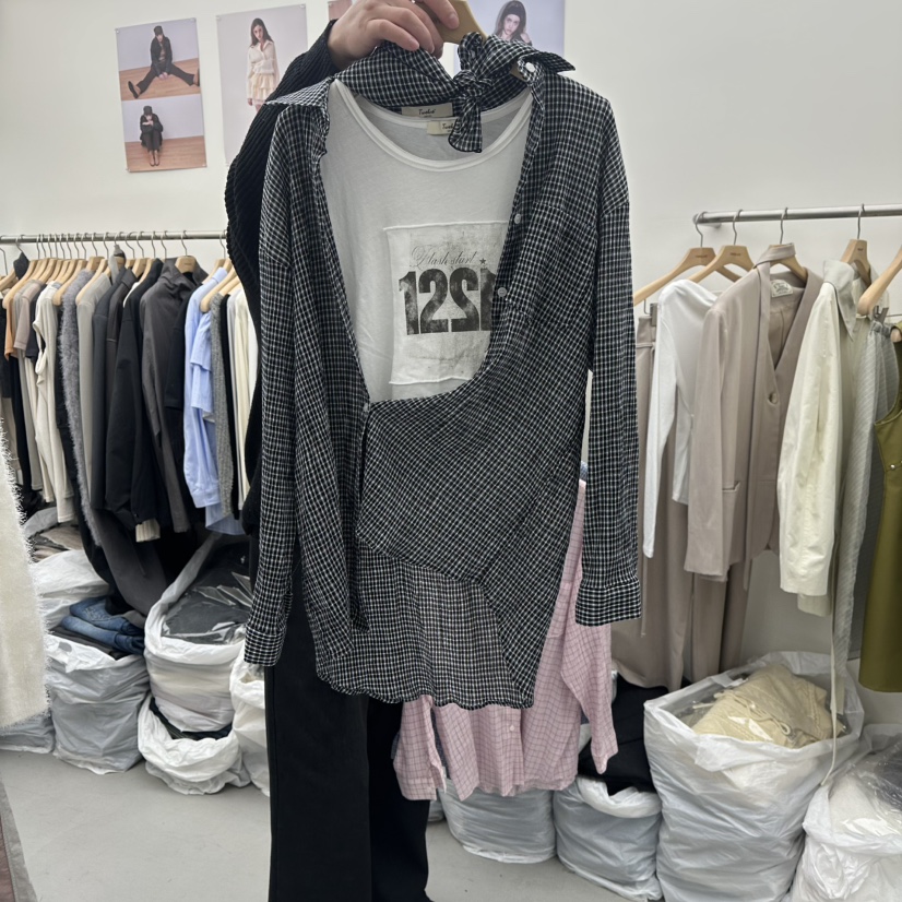 TWELVE東大門實拍女裝新品真品熱賣26春夏襯衫蕾絲衫不含內搭TWELVE襯衫/蕾絲衫圖色3