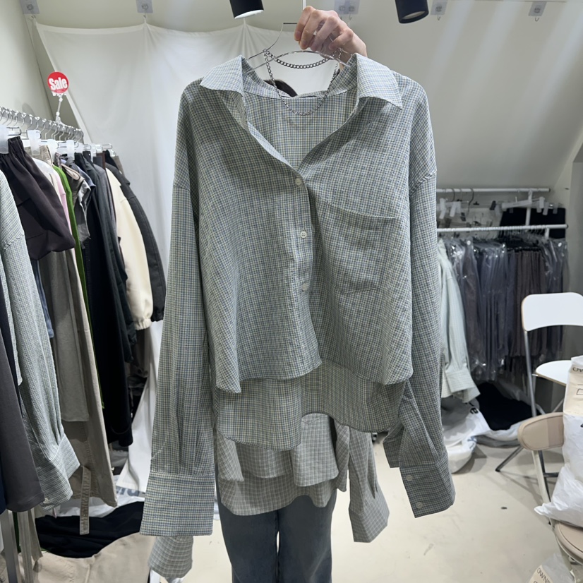 OWNS韓國代購女士新品26春夏推薦職業真品休閑襯衫蕾絲衫OWNS HAUS襯衫/蕾絲衫圖色1