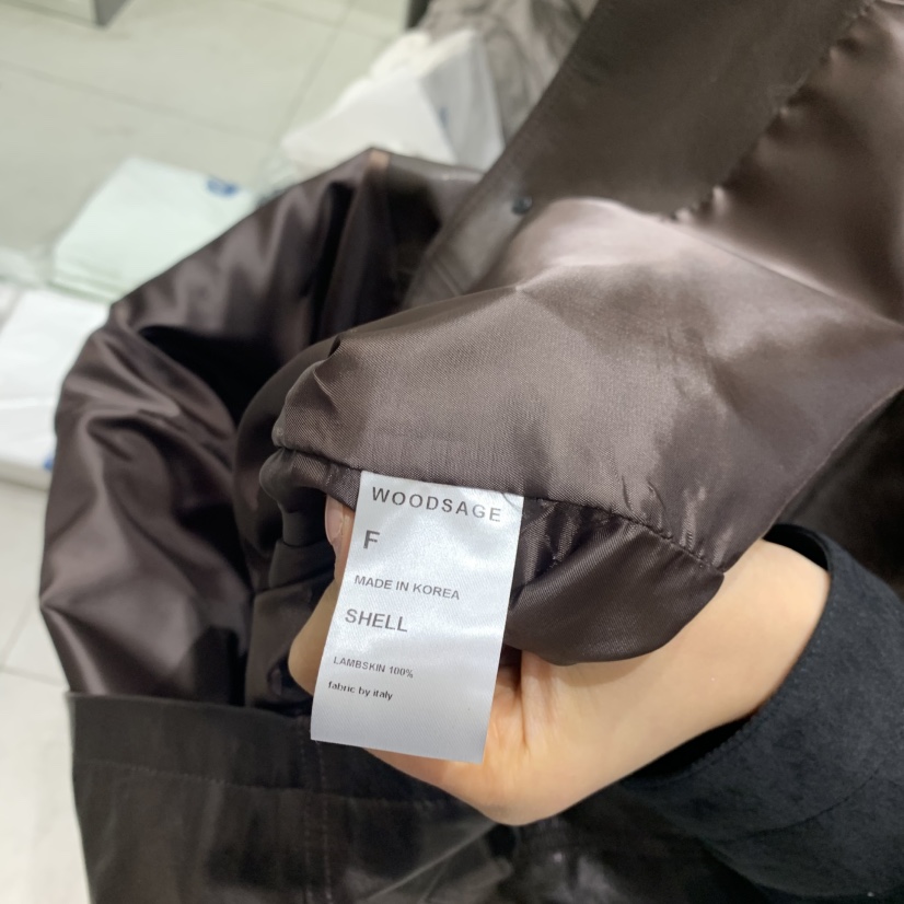 WOOD SAGE東大門代購女士新品熱賣真品職業推薦皮衣羊皮WOOD SAGE皮衣