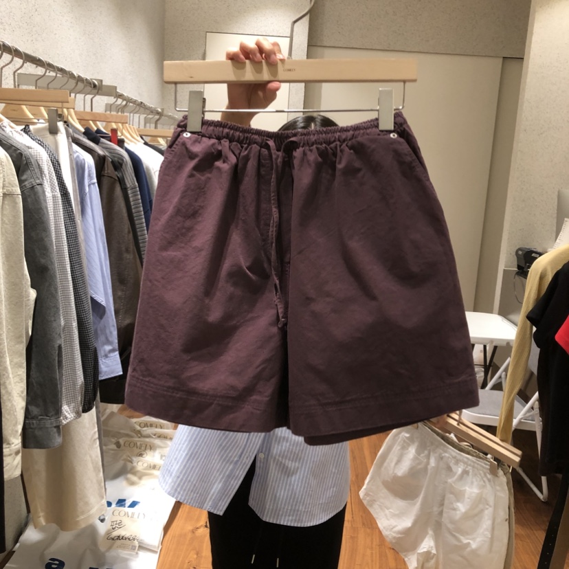 COMELY東大門代購女士新款時尚人氣26春夏熱賣休閑短褲復古COMELY短褲圖色3