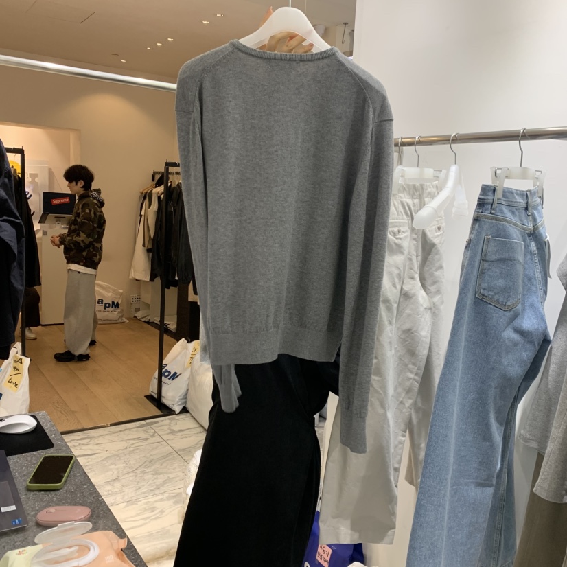 WOOD SAGE東大門實拍女裝新款職業針織衫不含內搭開衫棉WOOD SAGE針織衫