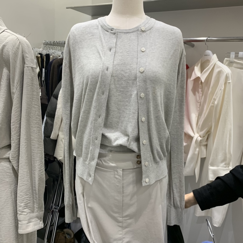 WOOD SAGE東大門實拍女裝新款職業針織衫不含內搭開衫棉WOOD SAGE針織衫圖色5