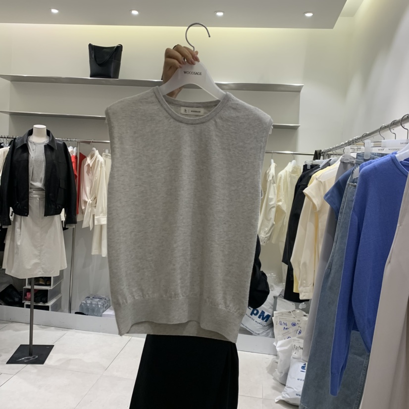 WOOD SAGE東大門實拍女士新品26春夏休閑職業吊帶背心棉WOOD SAGE吊帶/背心圖色1