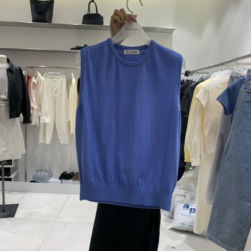 WOOD SAGE東大門實拍女士新品26春夏休閑職業吊帶背心棉WOOD SAGE吊帶/背心圖色2