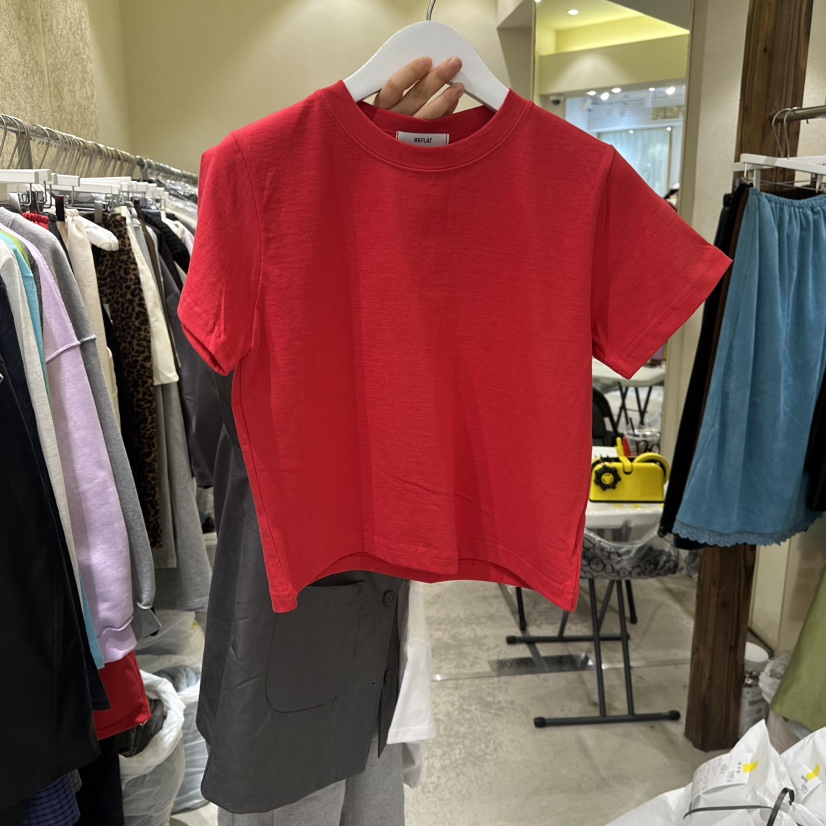 REFLAT韓國代購女裝新款職業26春夏休閑推薦人氣真品T恤短款REFLATT恤圖色2